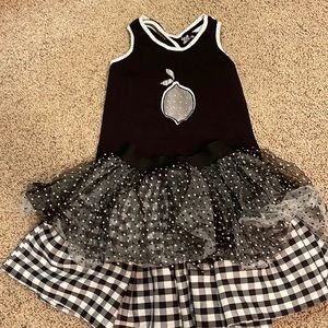 Deux par deux outfit- matching tank and tutu style layered skirt